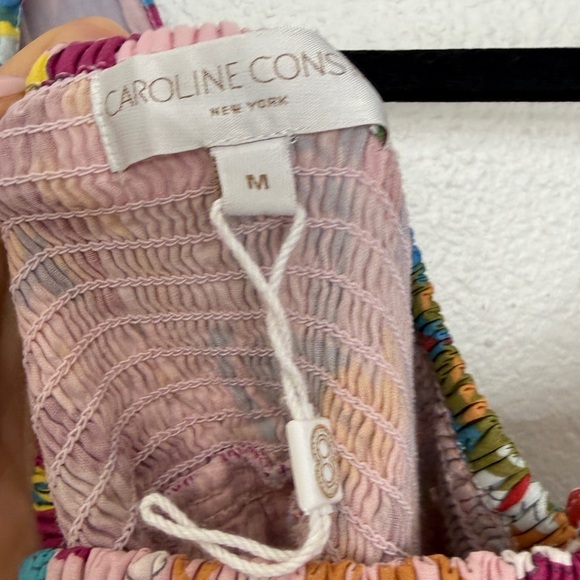 Caroline Constas Claudia Floral Print Flutter Sleeve Open Back Midi Dress - Picture 10 of 15